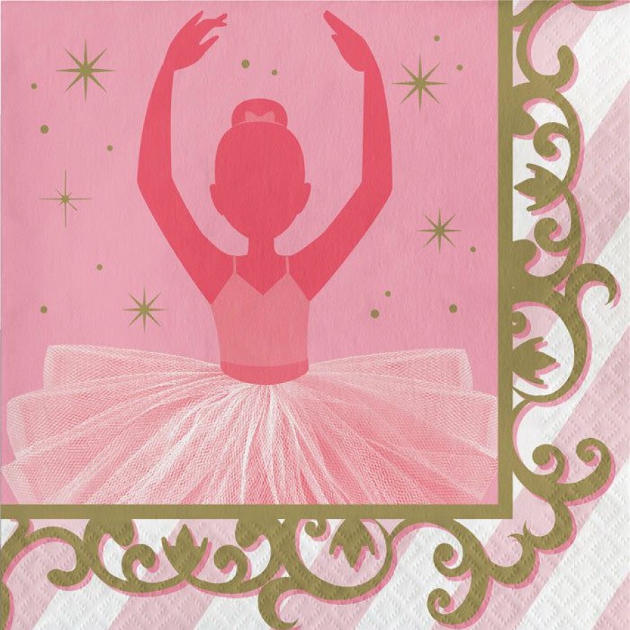 Birthdays * | Creative Converting Ballet Napkins, 16 Ct