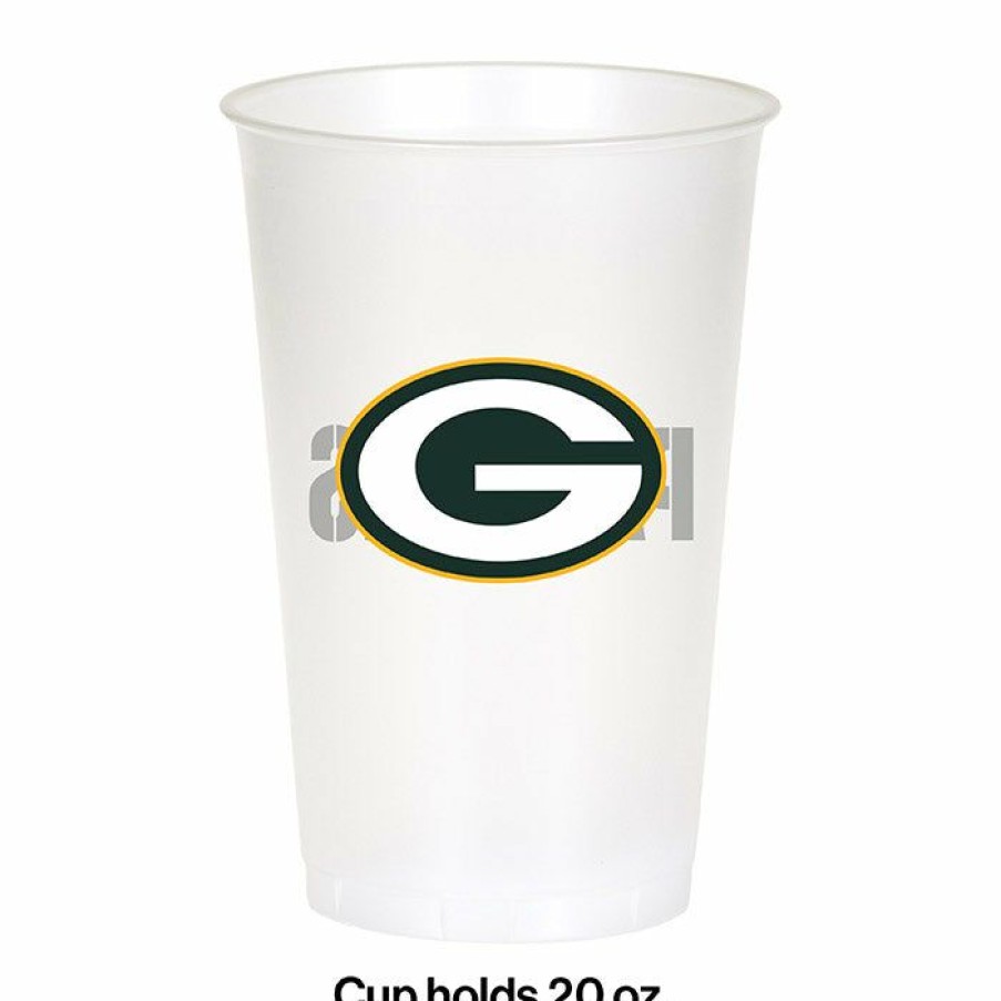 Sports * | Creative Converting Nfl And Football Party Supplies Green Bay Packers Plastic Cup, 20Oz, 8 Ct