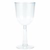 Solid Color Tableware * | Creative Converting Clear Plastic Wine Glasses 12 Oz, 4 Ct Solid Color Tableware