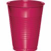 Solid Color Tableware * | Creative Converting Hot Magenta Pink Plastic Cups, 20 Ct