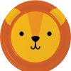 Birthdays * | Creative Converting Animal Faces Dessert Plate, Lion 8Ct Kids Birthday Party Themes