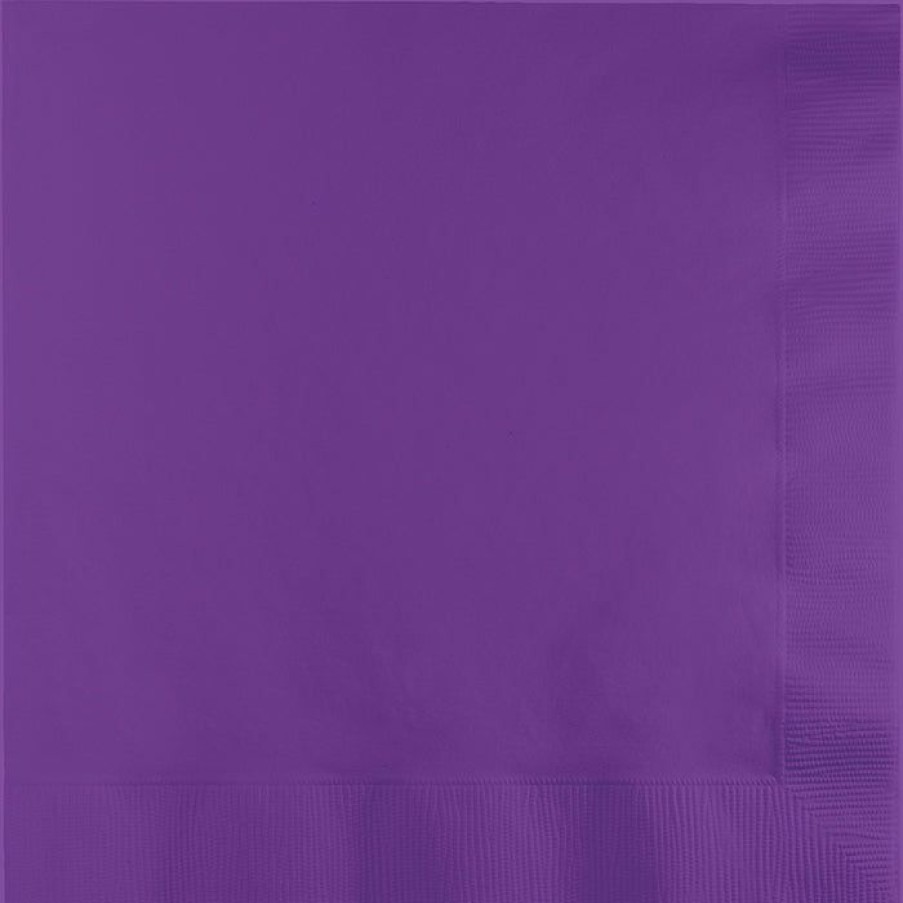 Solid Color Tableware * | Creative Converting Amethyst Luncheon Napkin 2Ply, 50 Ct Solid Color Tableware