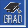 Graduation Party Supplies * | Creative Converting Graduation School Spirit Blue Napkins, 36 Ct Graduation Party Supplies