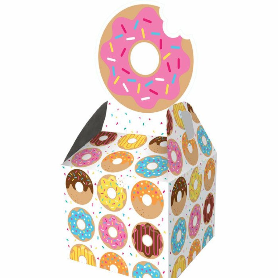 Birthdays * | Creative Converting Donut Time Favor Boxes, 8 Ct Kids Birthday Party Themes