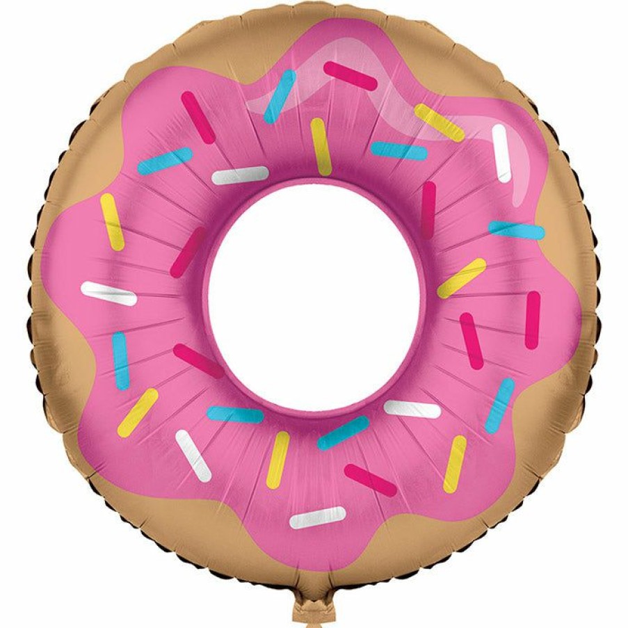 Birthdays * | Creative Converting Donut Time Metallic Balloon 30 , Donut Shaped