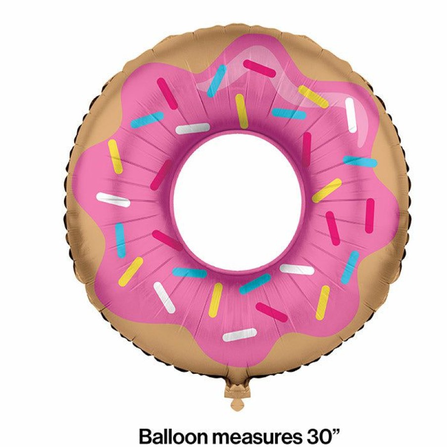 Birthdays * | Creative Converting Donut Time Metallic Balloon 30 , Donut Shaped