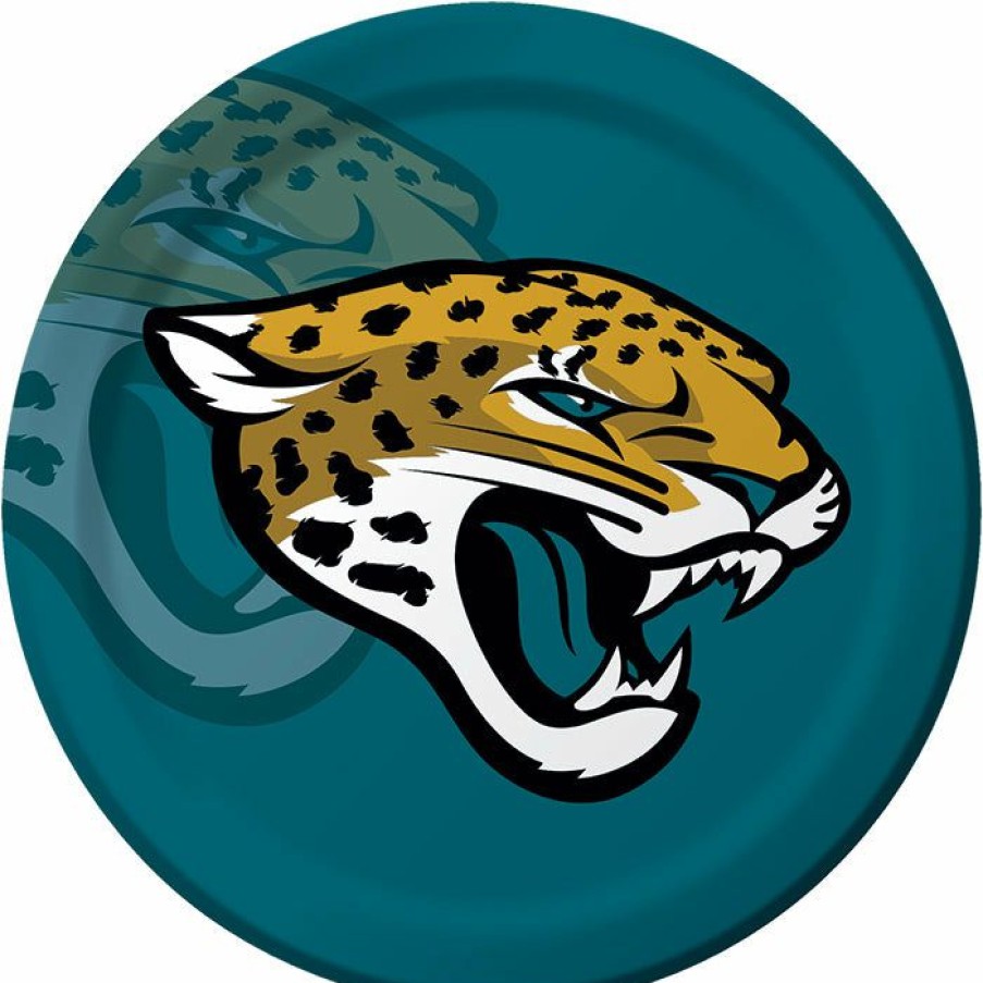 Sports * | Creative Converting Jacksonville Jaguars Paper Plates, 8 Ct