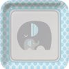 Baby Showers * | Creative Converting Little Peanut Boy Elephant Paper Plates, 8 Ct