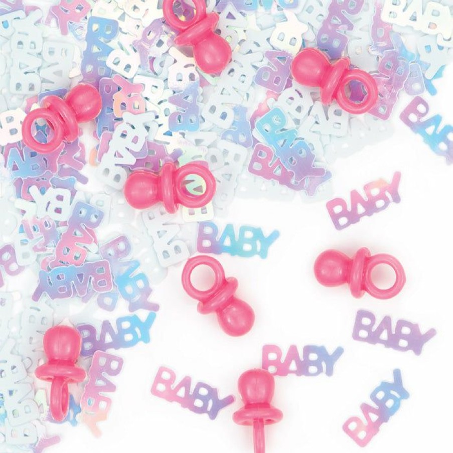 Baby Showers * | Creative Converting Baby Showers It'S A Girl Pacifier Confetti, 0.5 Oz