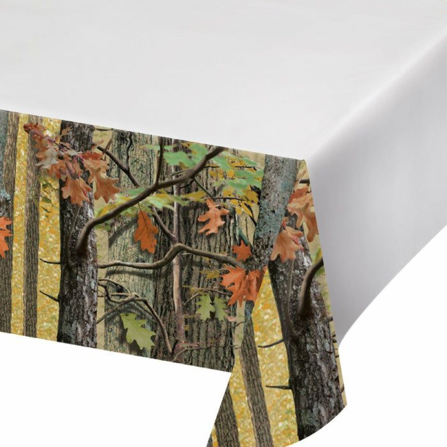 Birthdays * | Creative Converting Hunting Camo Tablecover Plastic 54 X 102