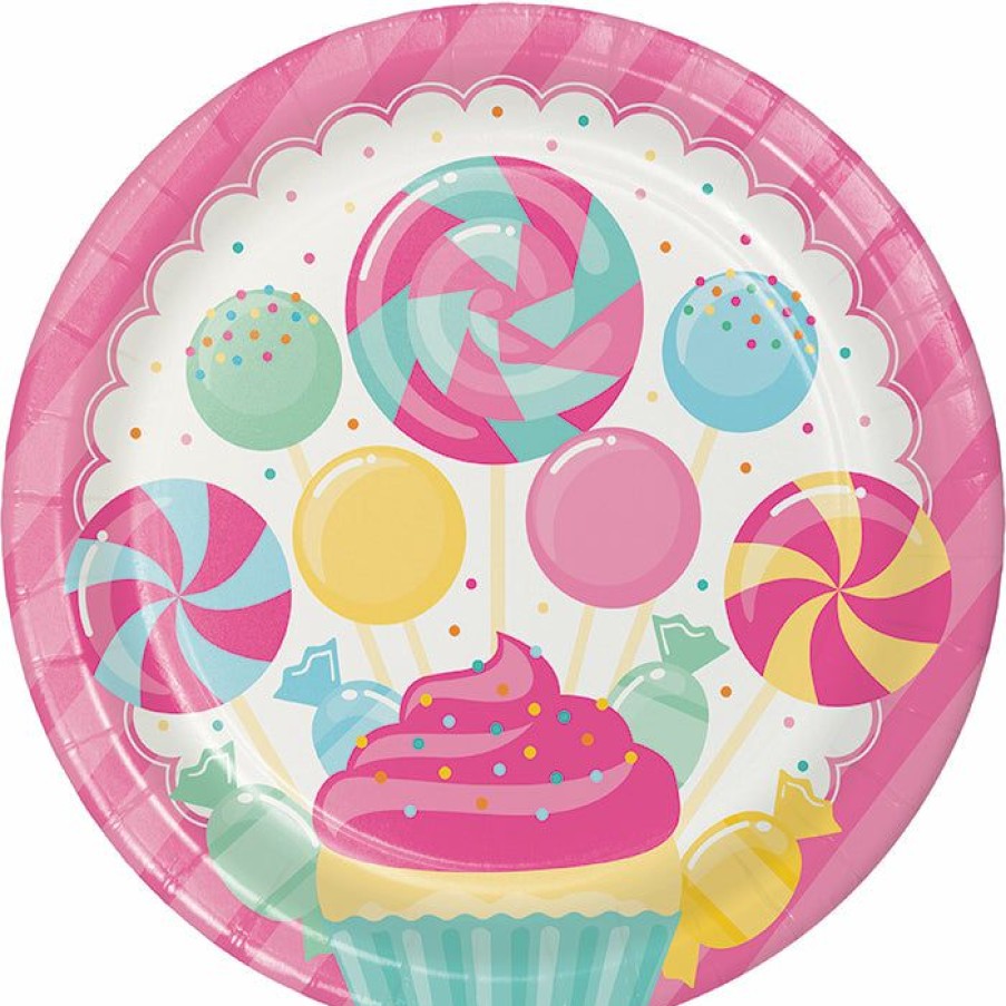 Birthdays * | Creative Converting Candy Bouquet Paper Plates, 8 Ct