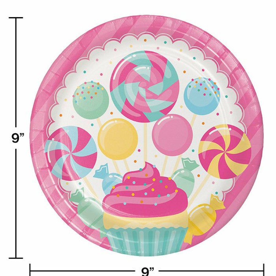 Birthdays * | Creative Converting Candy Bouquet Paper Plates, 8 Ct