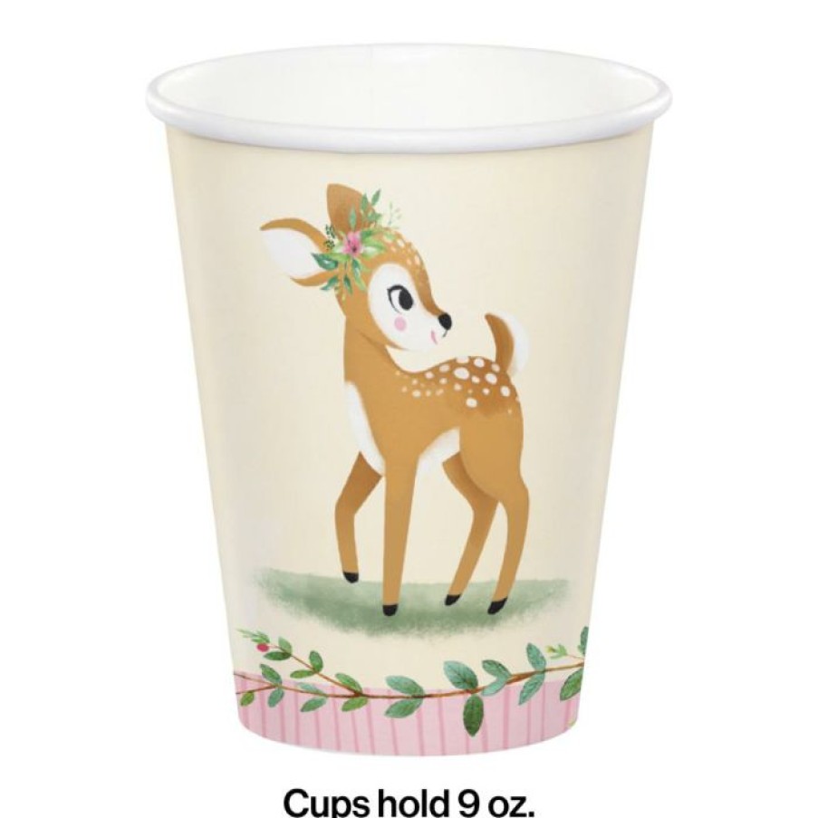 Birthdays * | Creative Converting Deer Little One Hot/Cold Cup 9Oz. (8/Pkg) Kids Birthday Party Themes