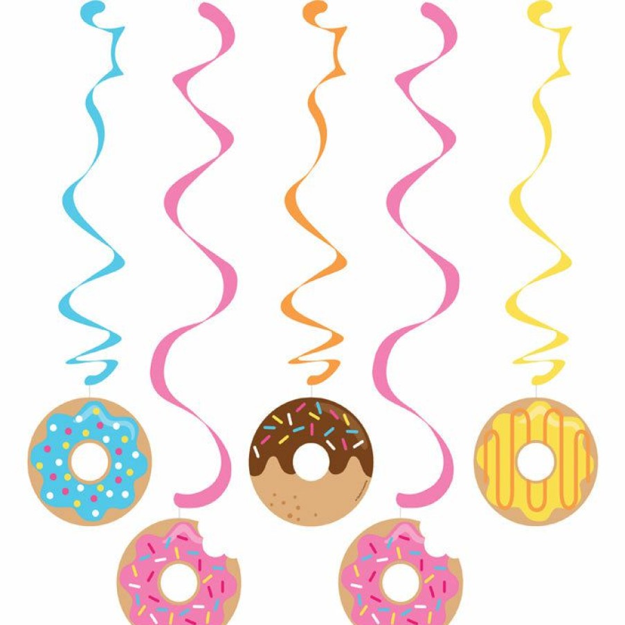 Birthdays * | Creative Converting Donut Time Dizzy Danglers, 5 Ct