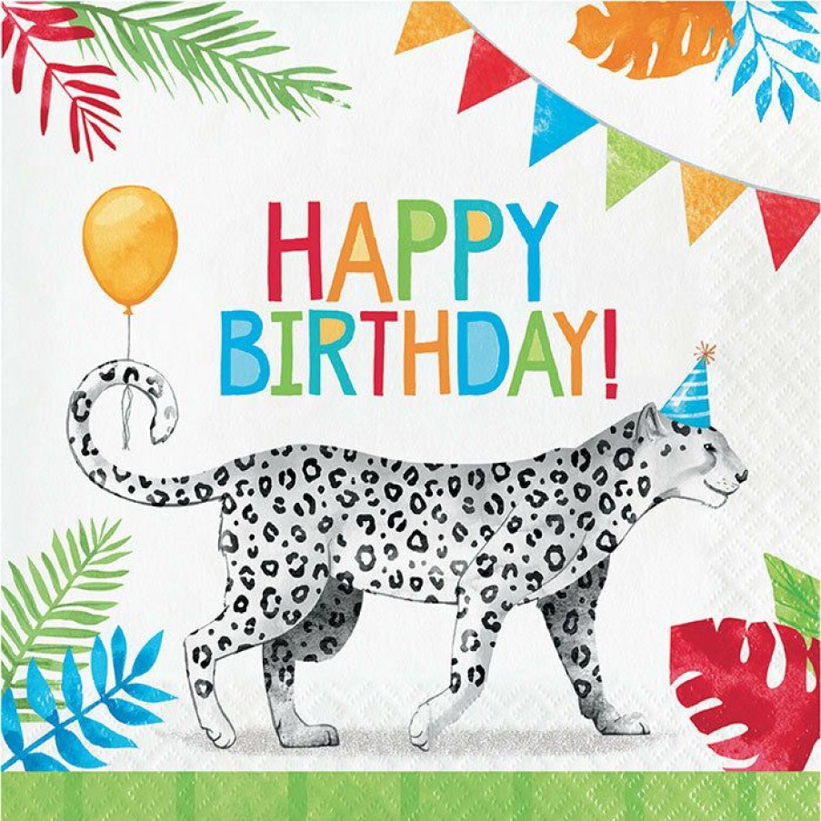 Birthdays * | Creative Converting Party Animals Luncheon Napkin 16Ct