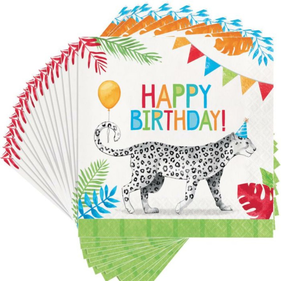 Birthdays * | Creative Converting Party Animals Luncheon Napkin 16Ct