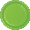 Solid Color Tableware * | Creative Converting Fresh Lime Green Dessert Plates, 24 Ct