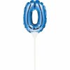 General Decorations * | Creative Converting General Decorations Blue 0 Number Balloon Cake Topper (12/Case)