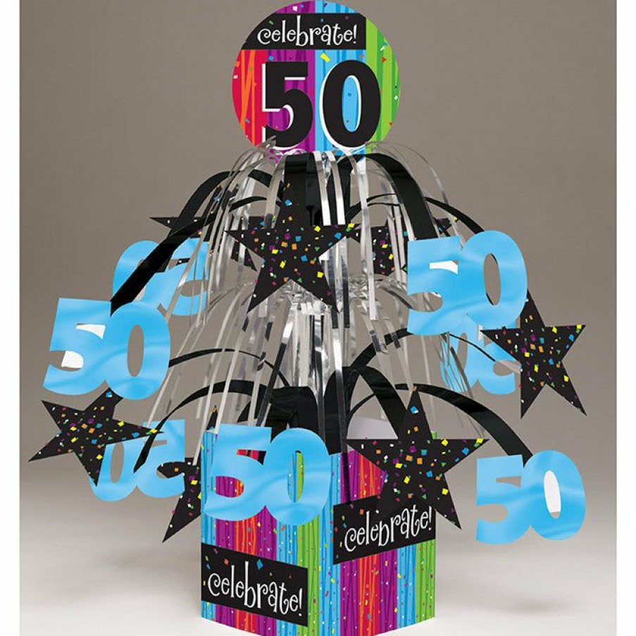 Birthdays * | Creative Converting Adult Birthday Party Themes Milestone Celebrations Centerpiece Cascade W/Base & Att, '50