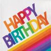 Birthdays * | Creative Converting Rainbow Birthday Napkins, 16 Ct