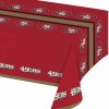 Sports * | Creative Converting San Francisco 49Ers Plastic Table Cover, 54 X 102 Nfl And Football Party Supplies