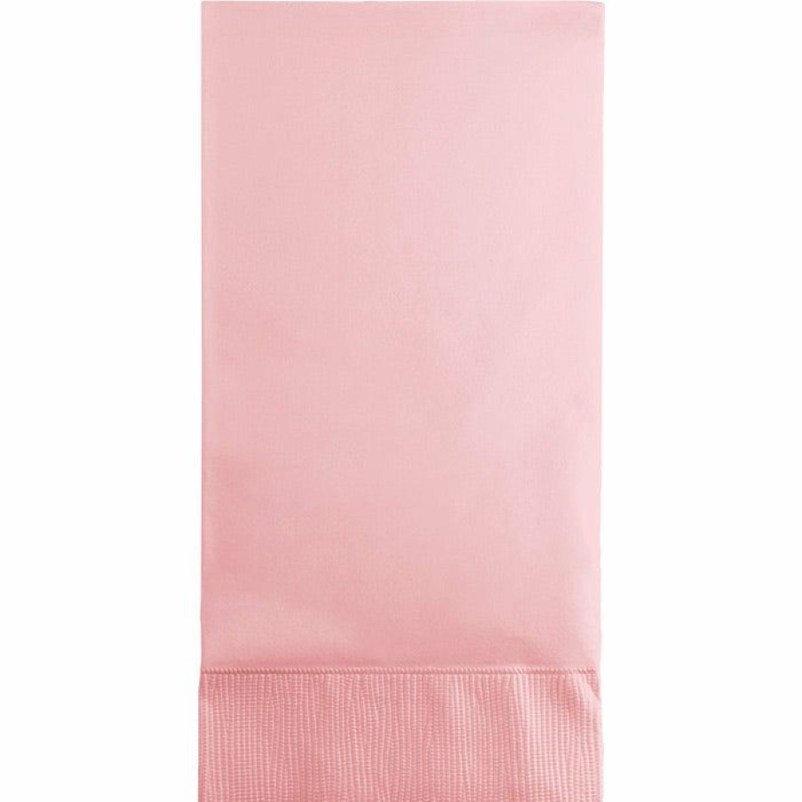 Solid Color Tableware * | Creative Converting Classic Pink Guest Towel, 3 Ply, 16 Ct Solid Color Tableware