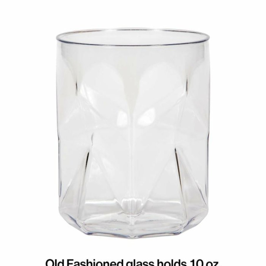 Themed Tableware * | Creative Converting Themed Tableware Fractal Old Fashioned Tumbler, 10 Oz (4/Pkg)