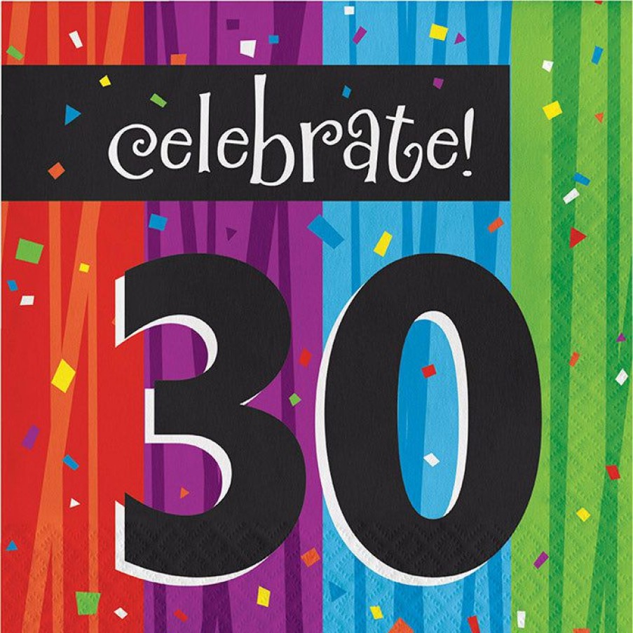 Birthdays * | Creative Converting Milestone Celebrations 30Th Lunch Napkins, 3-Ply (192/Case)