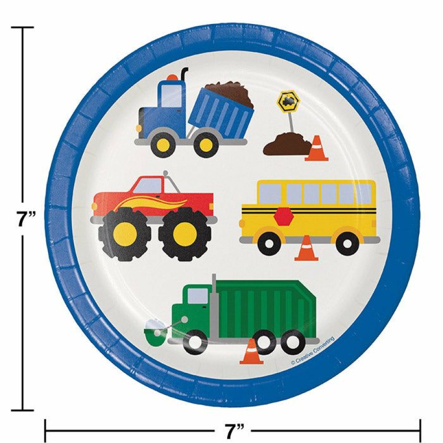 Birthdays * | Creative Converting Traffic Jam Dessert Plates, 8 Ct