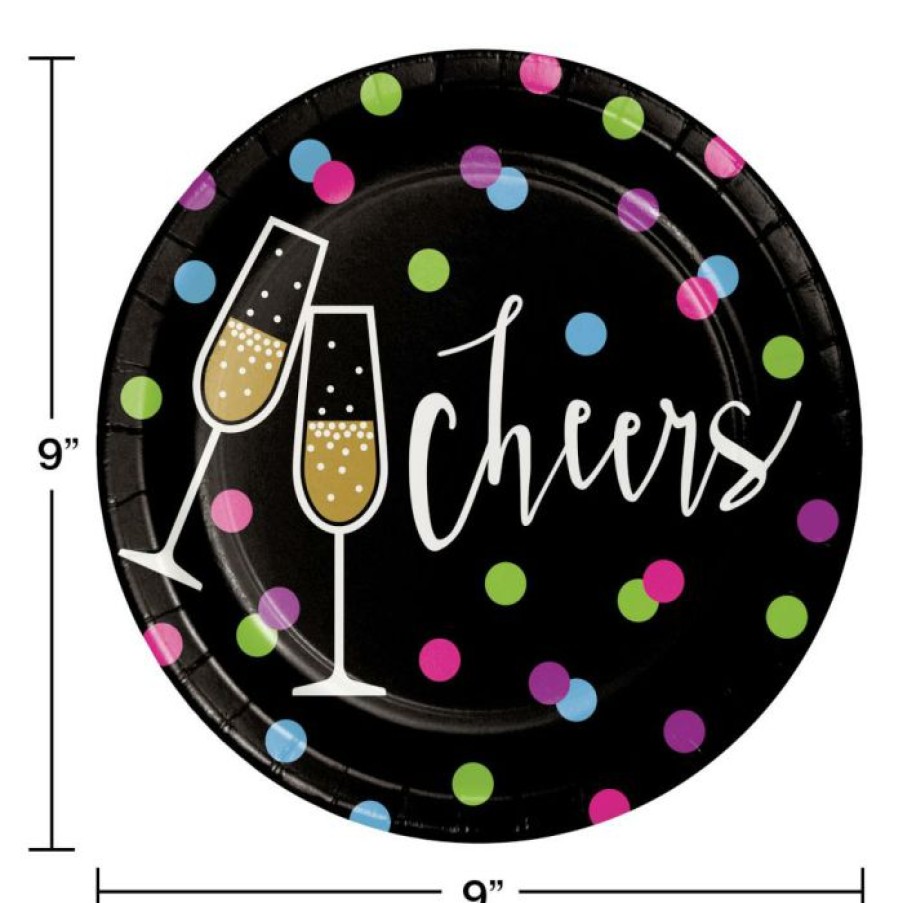 Holidays * | Creative Converting New Year Cheers Dessert Plate (96/Case)