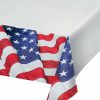 Holidays * | Creative Converting Patriotic And 4Th Of July Party Decorations Patriotic Flag Paper Tablecover Border Print, 54 X 102 1Ct