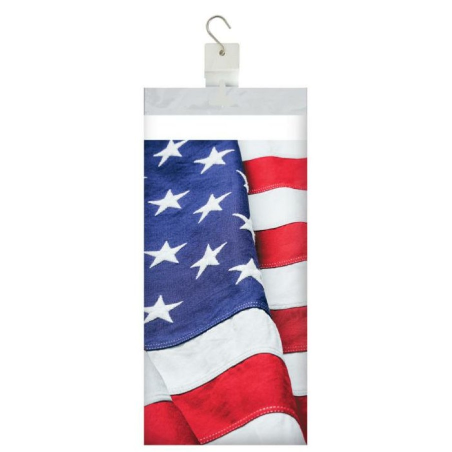 Holidays * | Creative Converting Patriotic And 4Th Of July Party Decorations Patriotic Flag Paper Tablecover Border Print, 54 X 102 1Ct