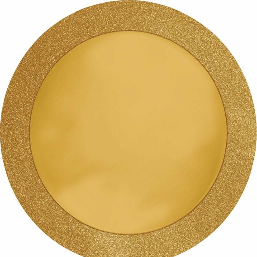 Holidays * | Creative Converting Christmas Party Supplies Glitz Gold Placemats, 14 , 8 Ct