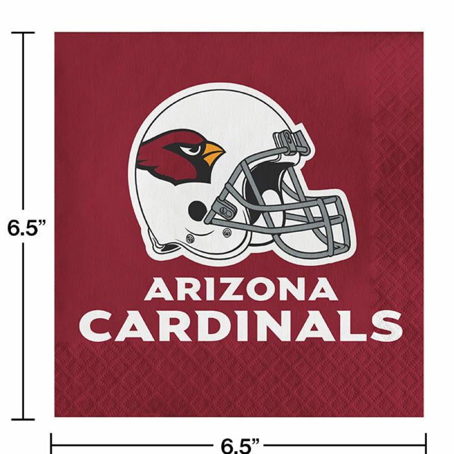 Sports * | Creative Converting Arizona Cardinals Napkins, 16 Ct