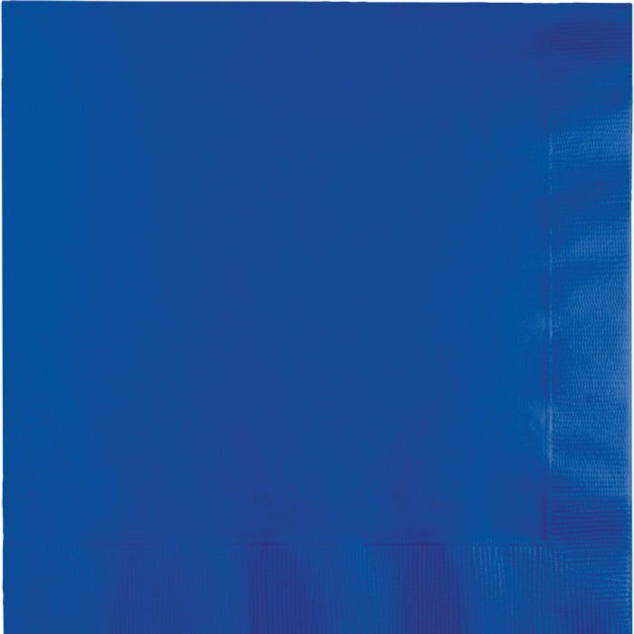 Solid Color Tableware * | Creative Converting Cobalt Luncheon Napkin 2Ply, 50 Ct