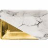 Themed Tableware * | Creative Converting Themed Tableware Marble And Gold Foil Appetizer Plates, 8 Ct