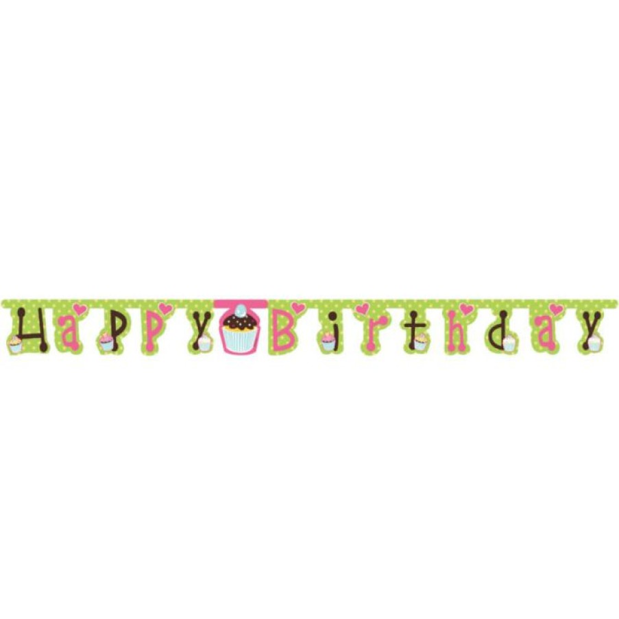 Birthdays * | Creative Converting Sweet Treats Jointed Banner, Large (12/Case) Kids Birthday Party Themes