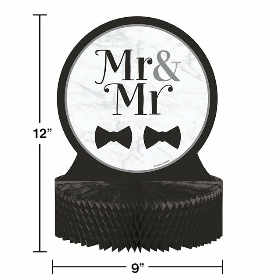 Bridal And Wedding * | Creative Converting Mr. And Mr. Wedding Centerpieces 6 Ct Bridal And Wedding