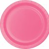 Solid Color Tableware * | Creative Converting Candy Pink Paper Plates, 24 Ct Solid Color Tableware