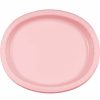 Solid Color Tableware * | Creative Converting Solid Color Tableware Classic Pink Oval Platter 10 X 12 , 8 Ct