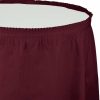 Solid Color Tableware * | Creative Converting Burgundy Plastic Tableskirt, 14 X 29