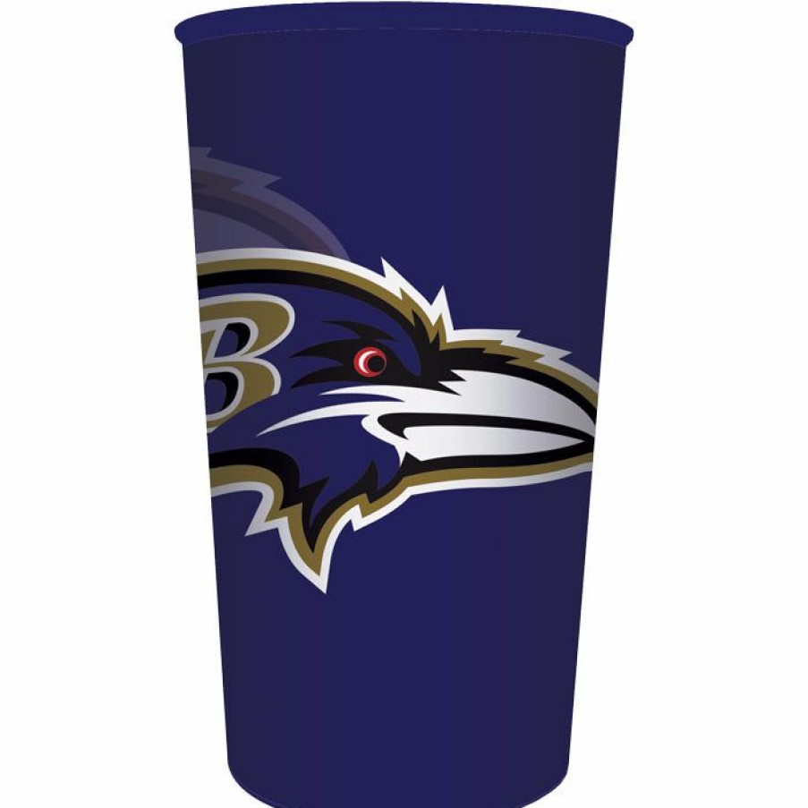 Sports * | Creative Converting Baltimore Ravens Plastic Cup, 22 Oz