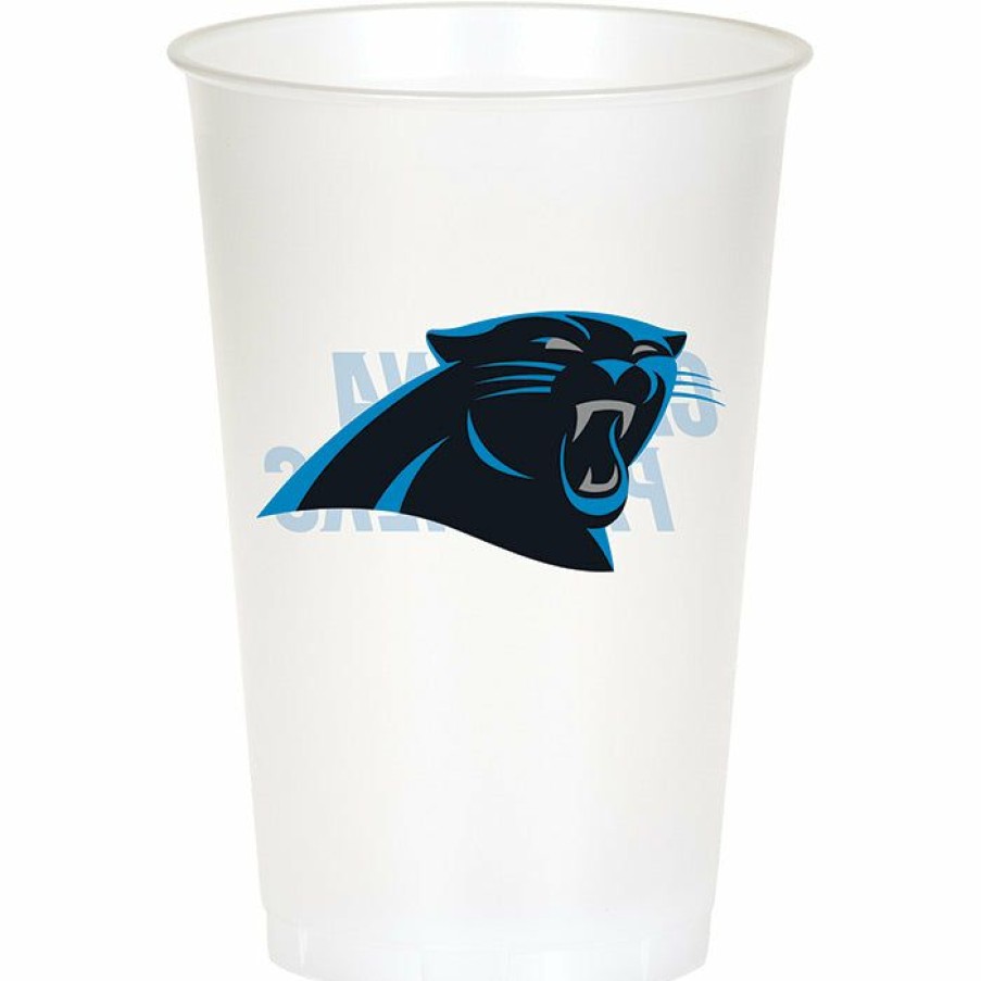 Sports * | Creative Converting Nfl And Football Party Supplies Carolina Panthers Plastic Cup, 20Oz, 8 Ct