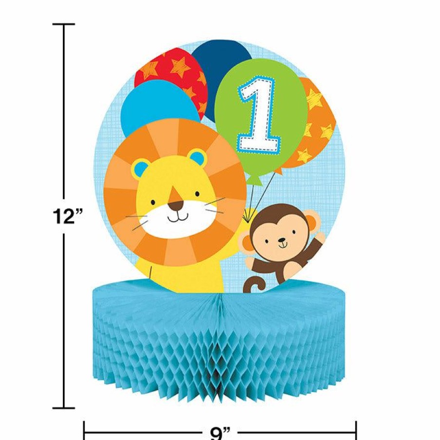 Birthdays * | Creative Converting One Is Fun Boy Centerpiece Honeycomb (6/Case)