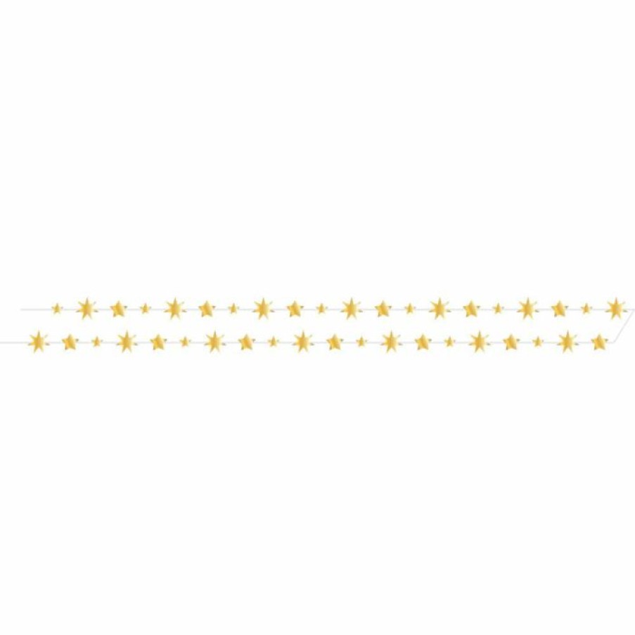 Themed Tableware * | Creative Converting Themed Tableware Starry Night Stars Garland, Foil 1Ct