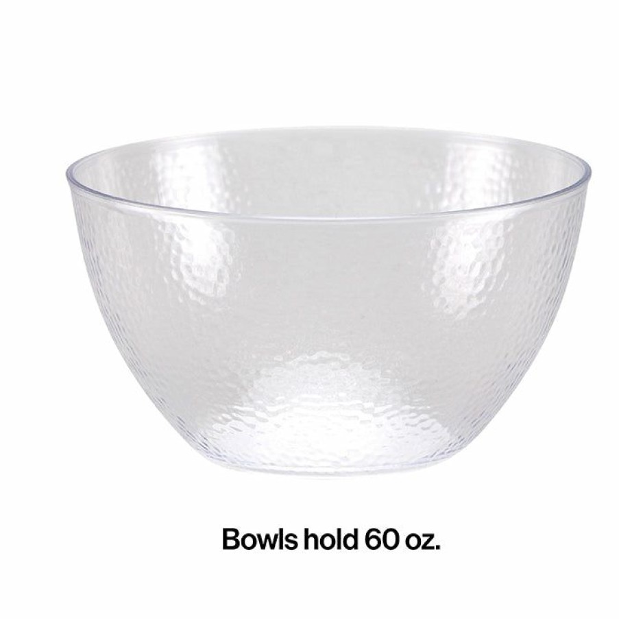 Themed Tableware * | Creative Converting 60 Oz. Clear Pebble Bowl