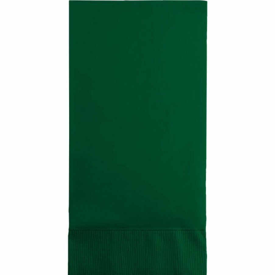 Solid Color Tableware * | Creative Converting Hunter Green Guest Towel, 3 Ply, 16 Ct