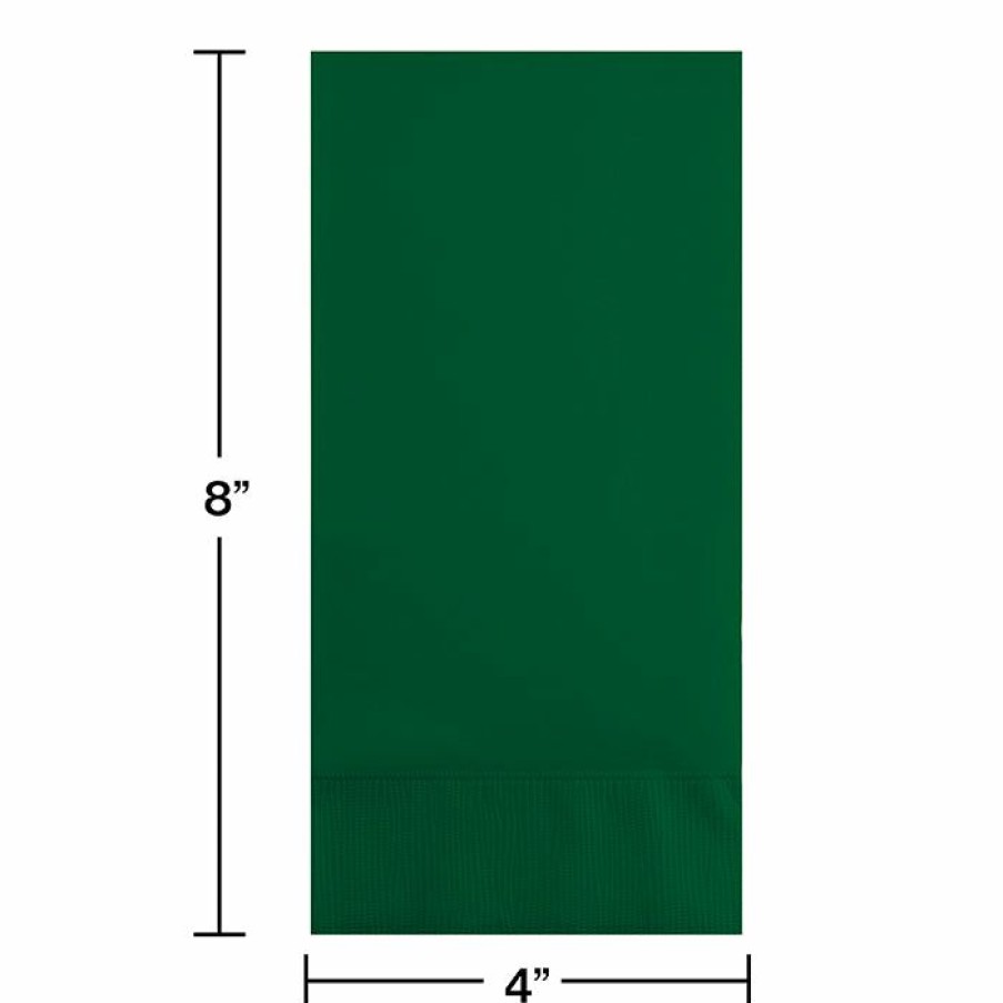 Solid Color Tableware * | Creative Converting Hunter Green Guest Towel, 3 Ply, 16 Ct