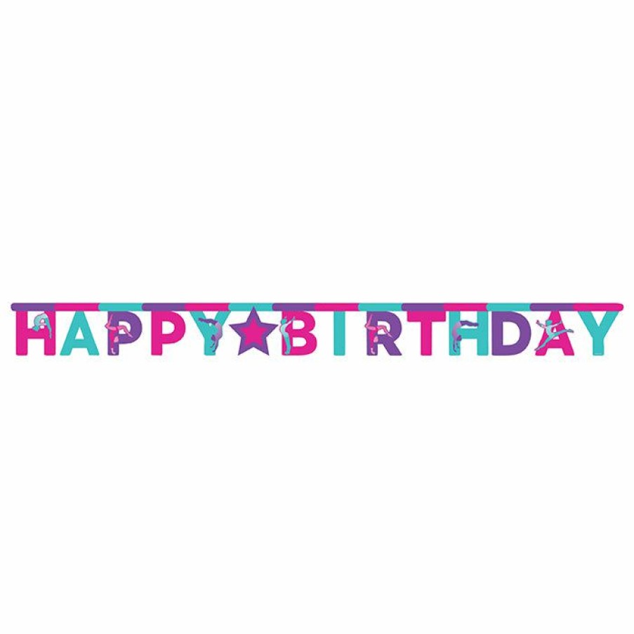 Birthdays * | Creative Converting Gymnastics Party Jointed Banner Lg