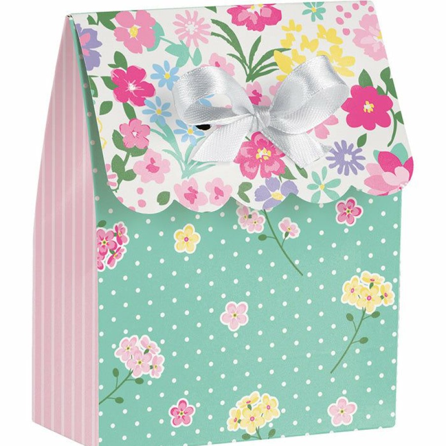 Birthdays * | Creative Converting Floral Tea Party Favor Bag W/Ribbon, 6 Ct